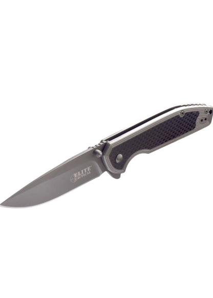 Carbon Fiber Handle Folding Pocket Knife With Back Clip | Heavy Duty, And Strong Quality Frame Lock