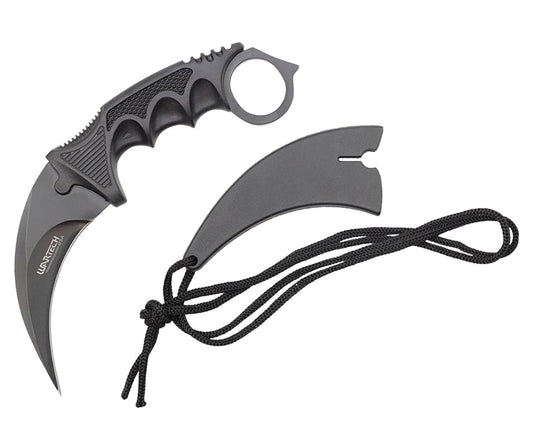 Black Blade Karambit |With Hard Sheath | And Necklace Rope