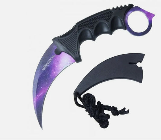 Galaxy Karambit | With Hard Sheath | And Necklace Rope