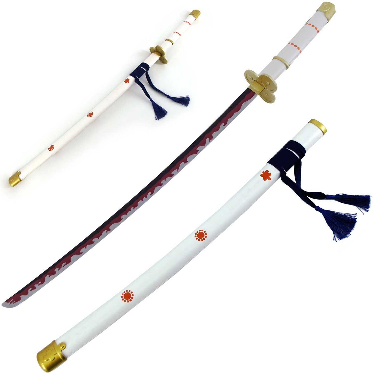 Enma Zoro’s Roronoa Yamo White Katana Replica Steel Sword