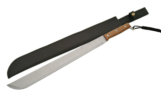 Full Tang Stainless Blade Wood Handle Machete