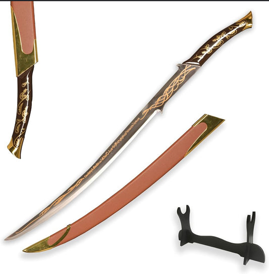 Hobbit Sword, Engraved, and curved designed sword