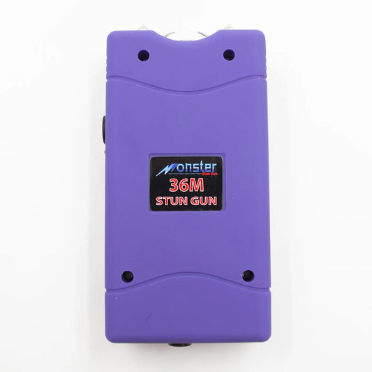 Purple Stun Gun With Built in charger, and Carrying Case