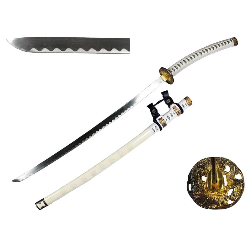 43 1/4" White Jintachi (Cermonial) Sword Katana